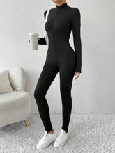 Women's Casual Tight Fit Fleece Lined Thick Warm Long Sleeve Jumpsuit, Clothes Suitable For Autumn/Winter